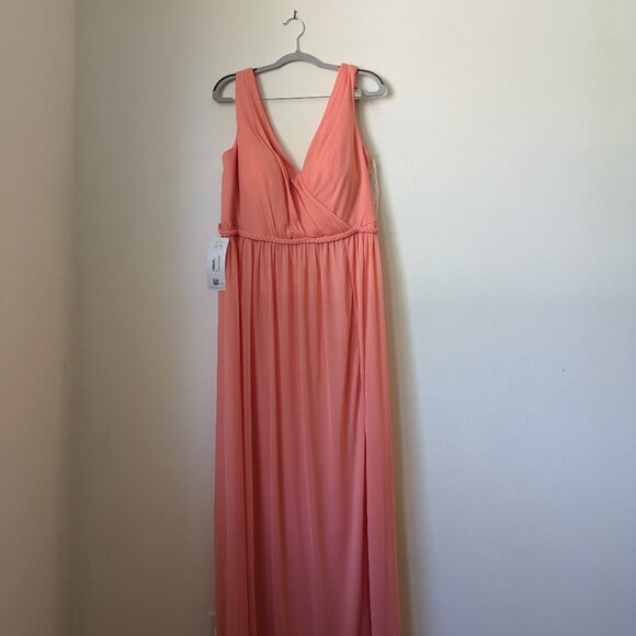 NWT Coral Azazie Tanicia Prom Dress Size A16 Bridesmaid Formal Wedding - Picture 2 of 11